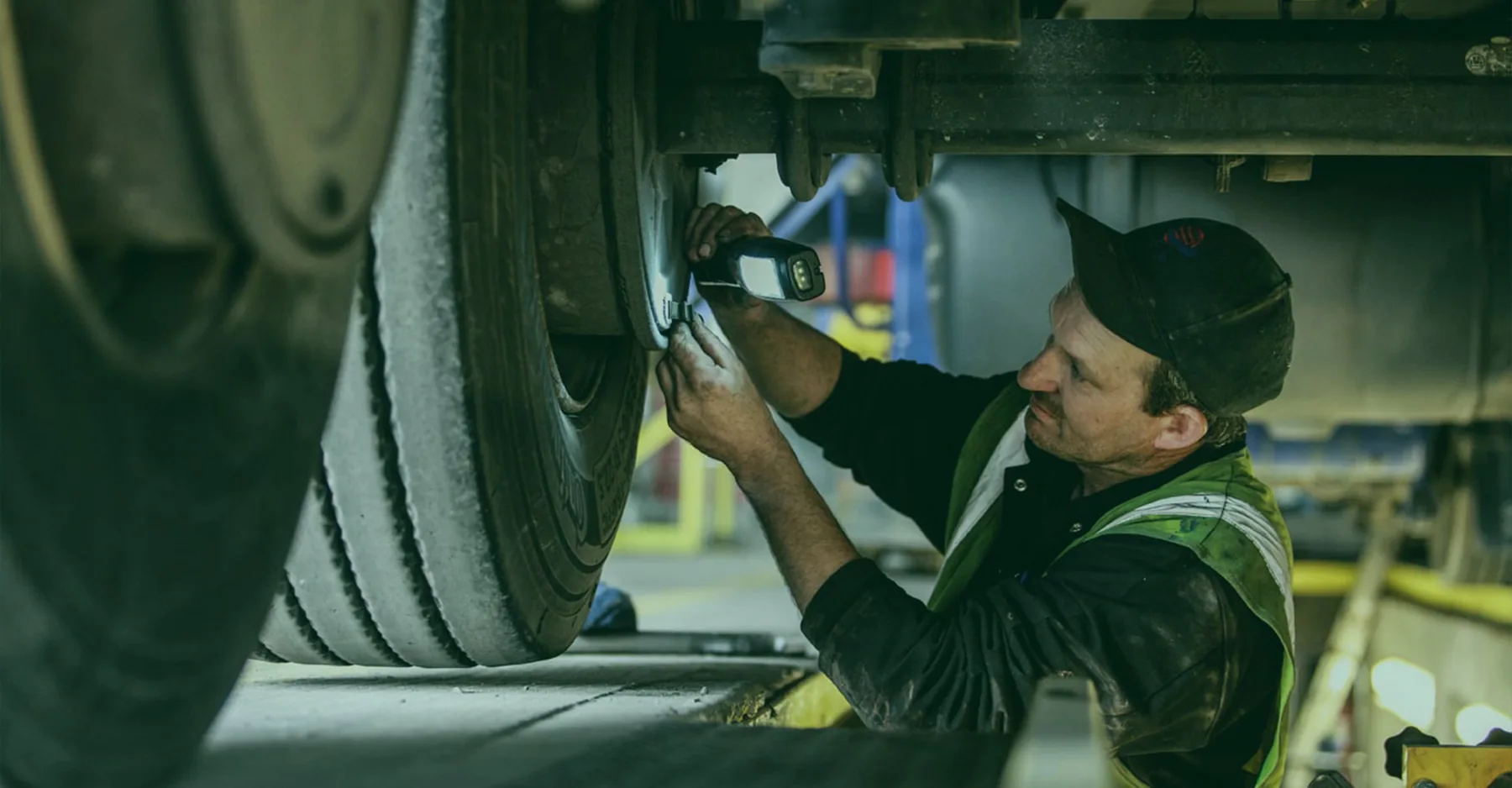 W.S. Coachworks technician carrying out a commercial vehicle repair