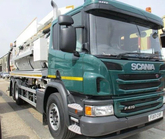 Scania commercial vehicle repaired and refinished by W.S. Coachworks